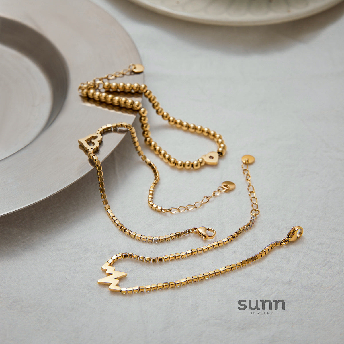 Denali Layered Zircon Bracelets [UXXN59EM]