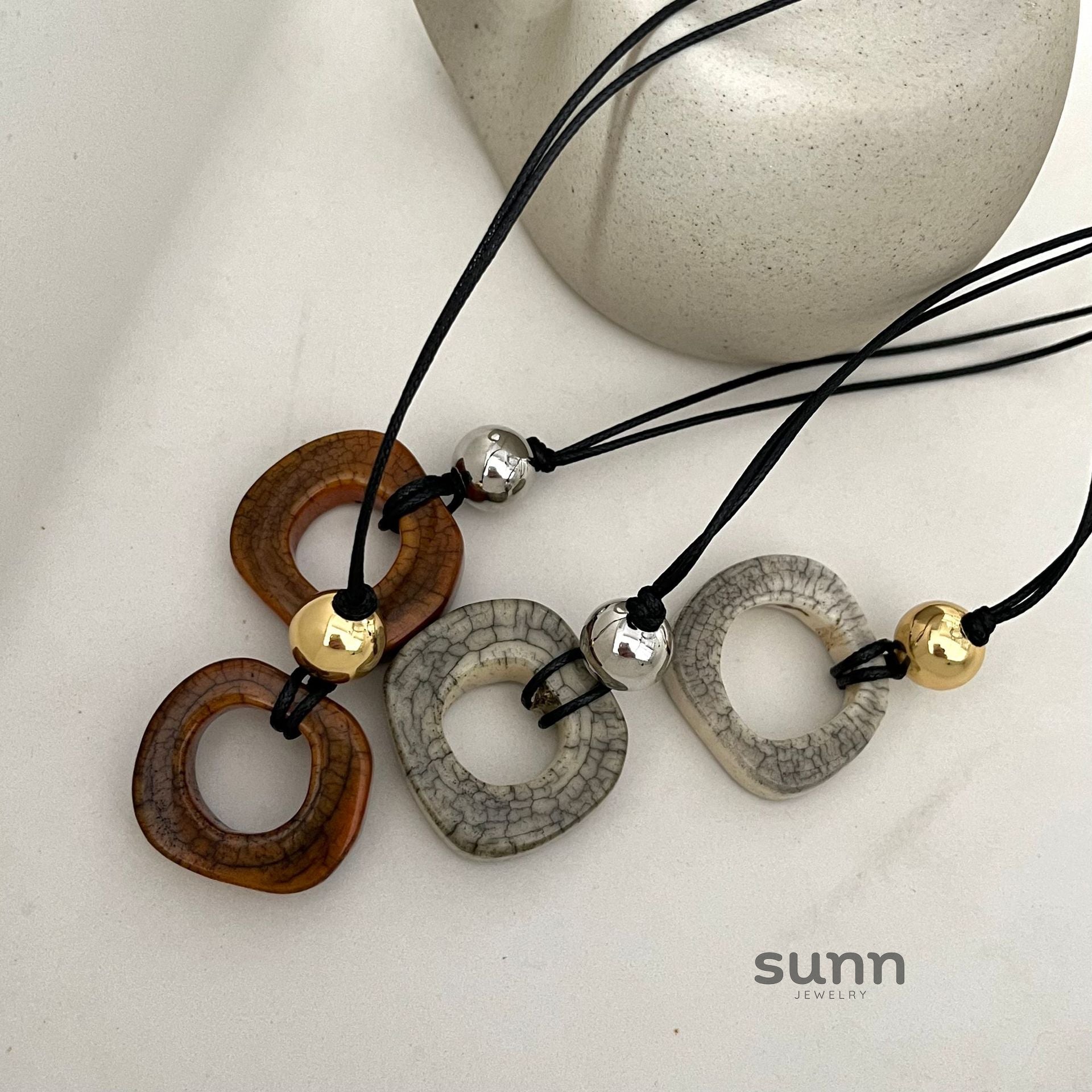 Denisse Geometric Pendant Necklace [QMJGKQCI]