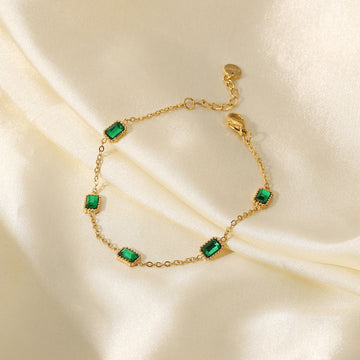 Deniz Emerald Geometric Bracelet [F3Q7IX6E]