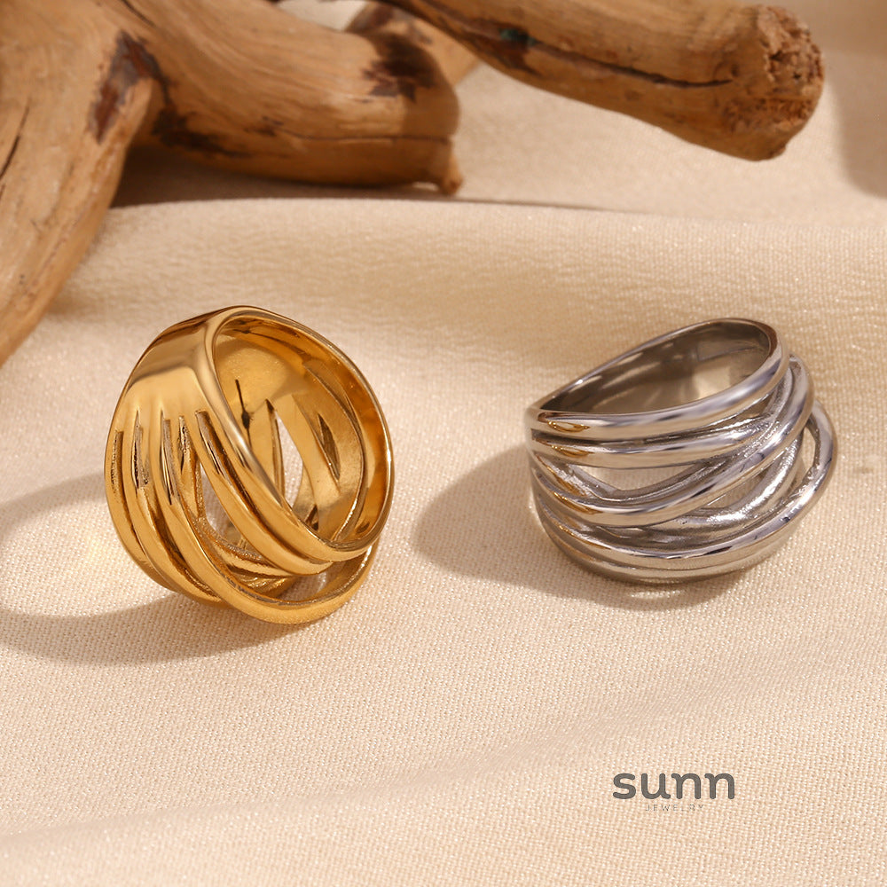 Deonna Asymmetric Braided Ring [53VP1Z5H]