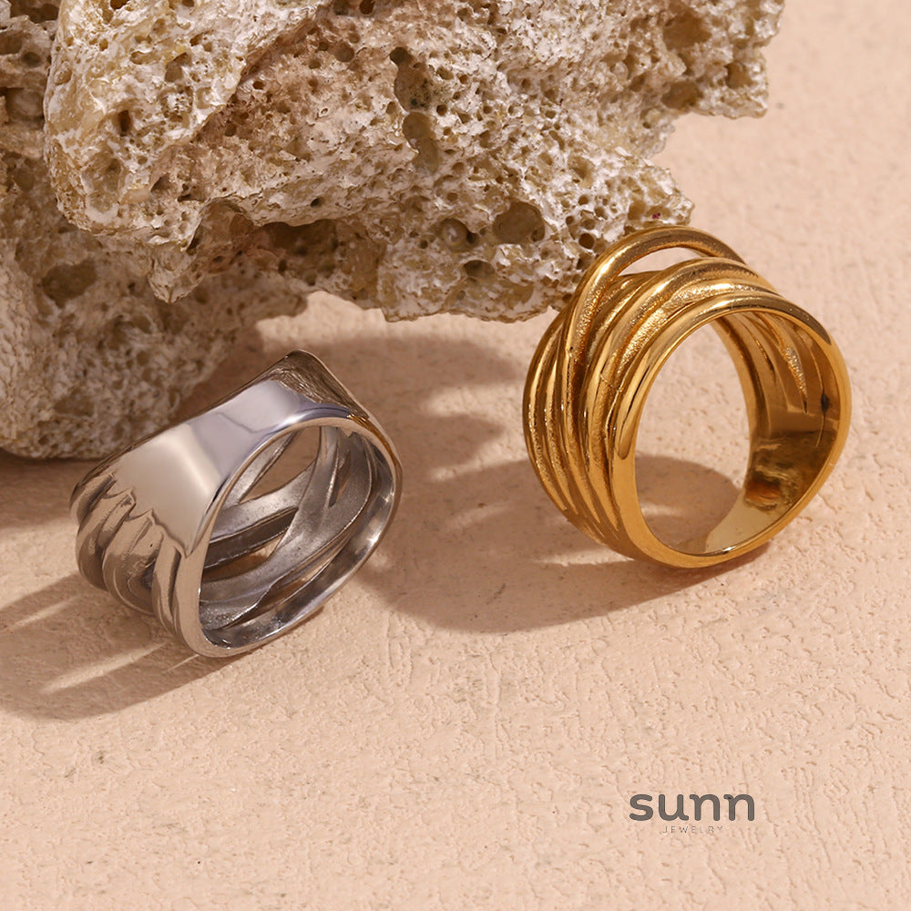 Deonna Asymmetric Braided Ring [67K9454M]