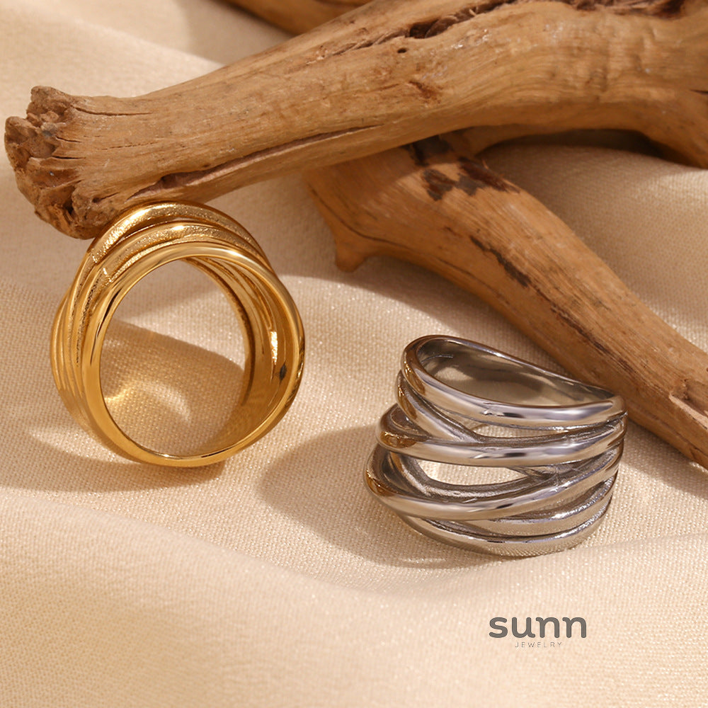 Deonna Asymmetric Braided Ring [YFQ2BCHD]