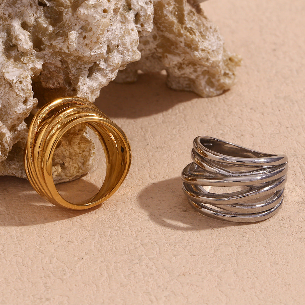 Deonna Asymmetric Braided Ring [YFQ2BCHD]