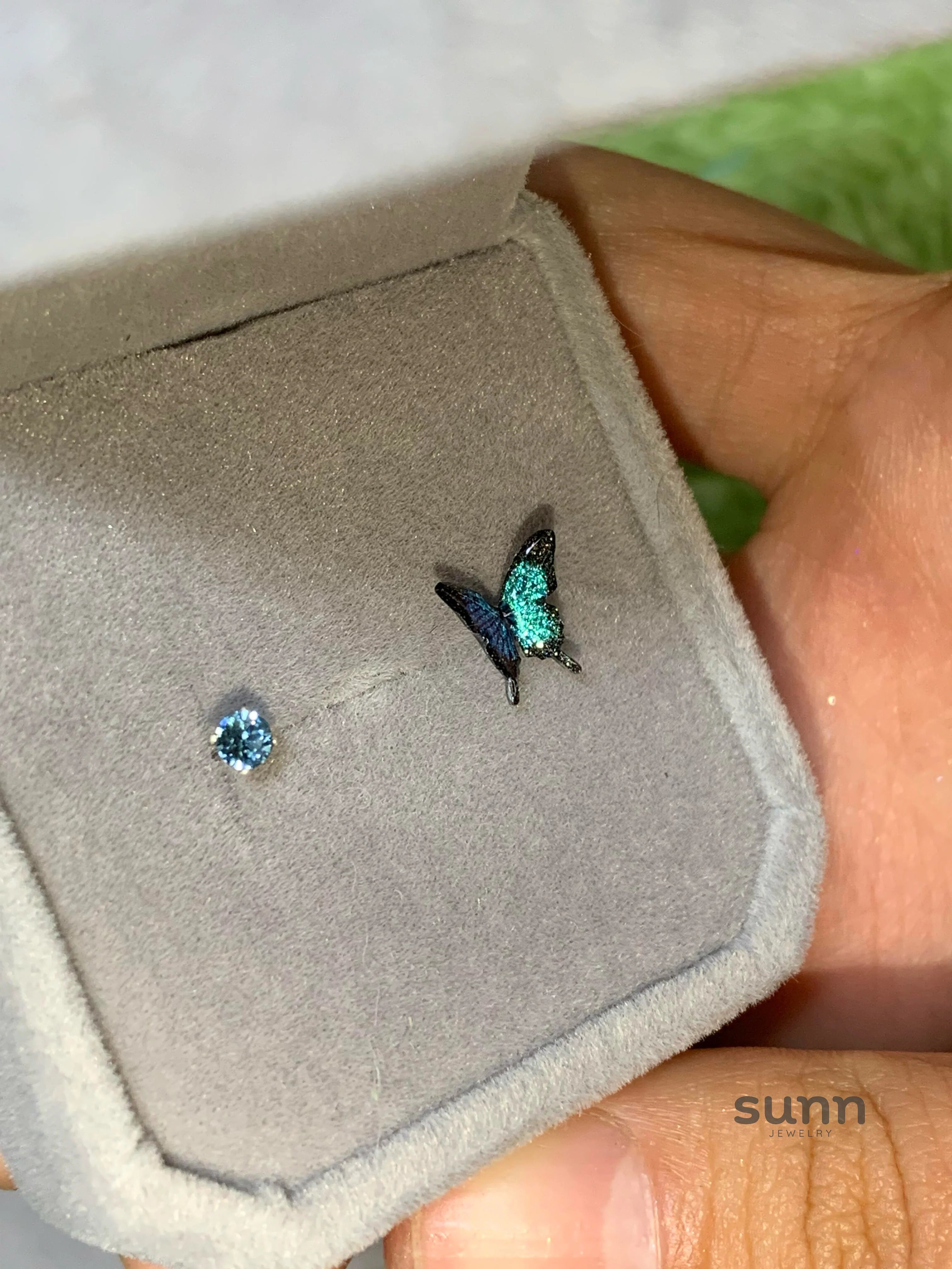 Desire Asymmetric Butterfly Earrings