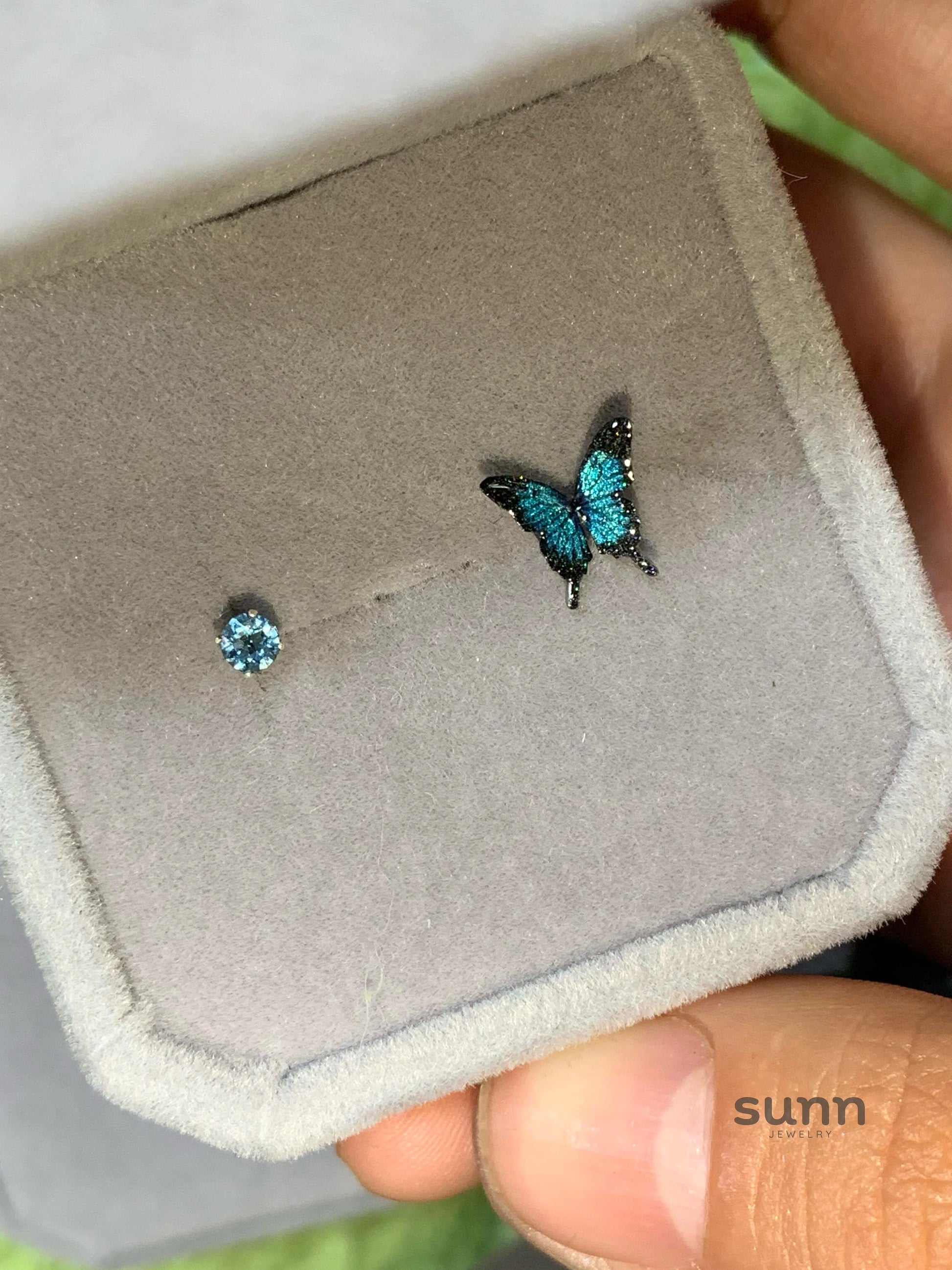 Desire Asymmetric Butterfly Earrings