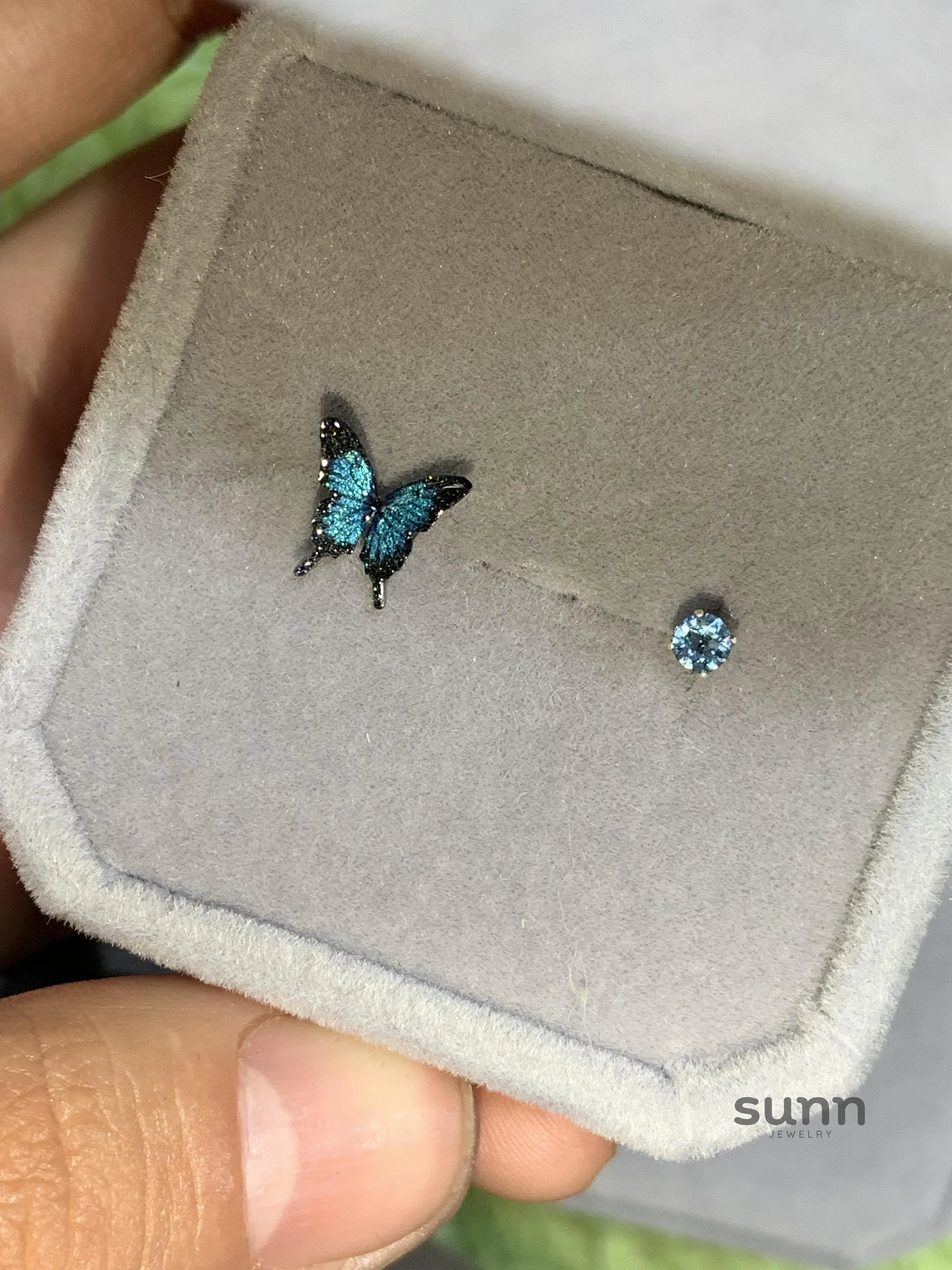 Desire Asymmetric Butterfly Earrings