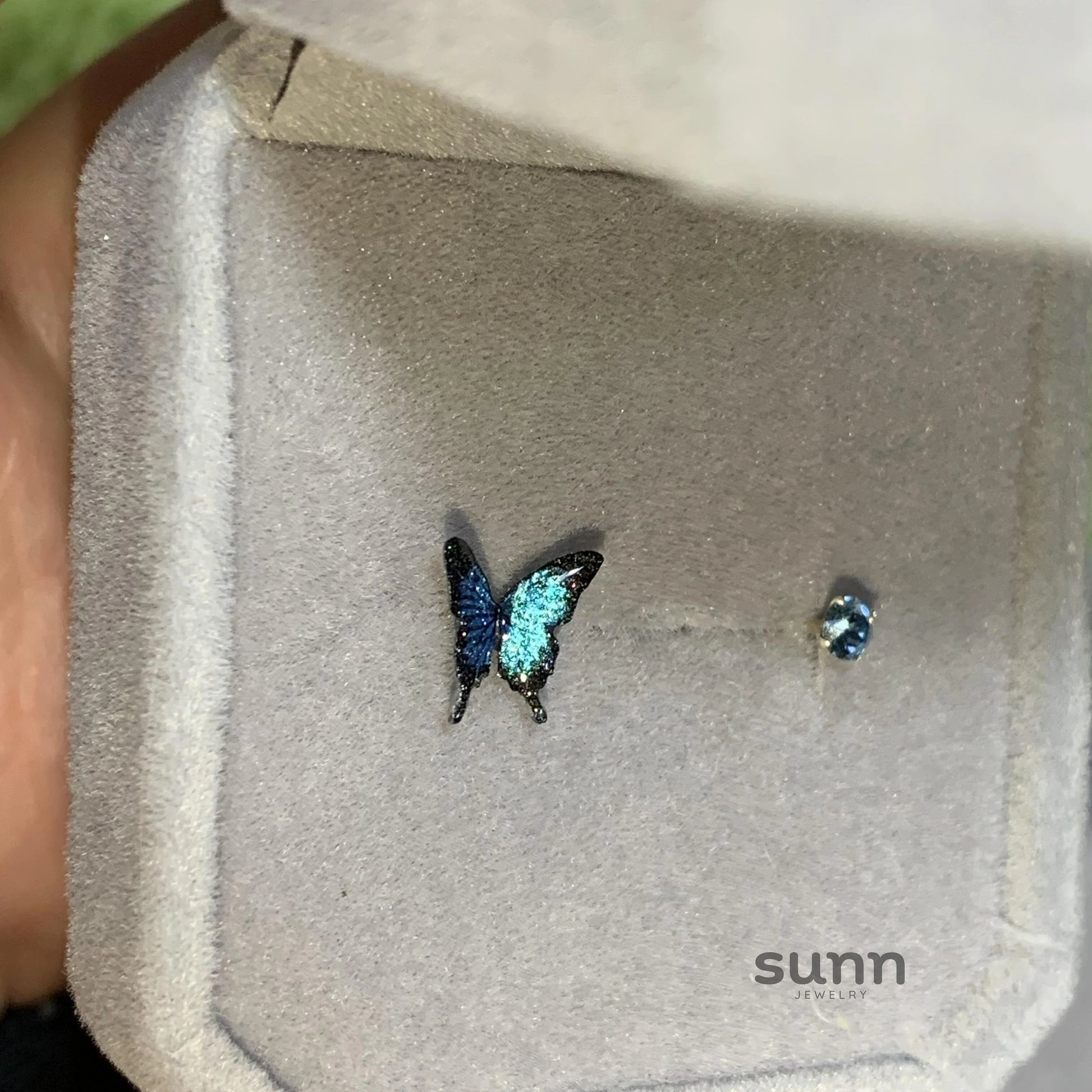 Desire Asymmetric Butterfly Earrings
