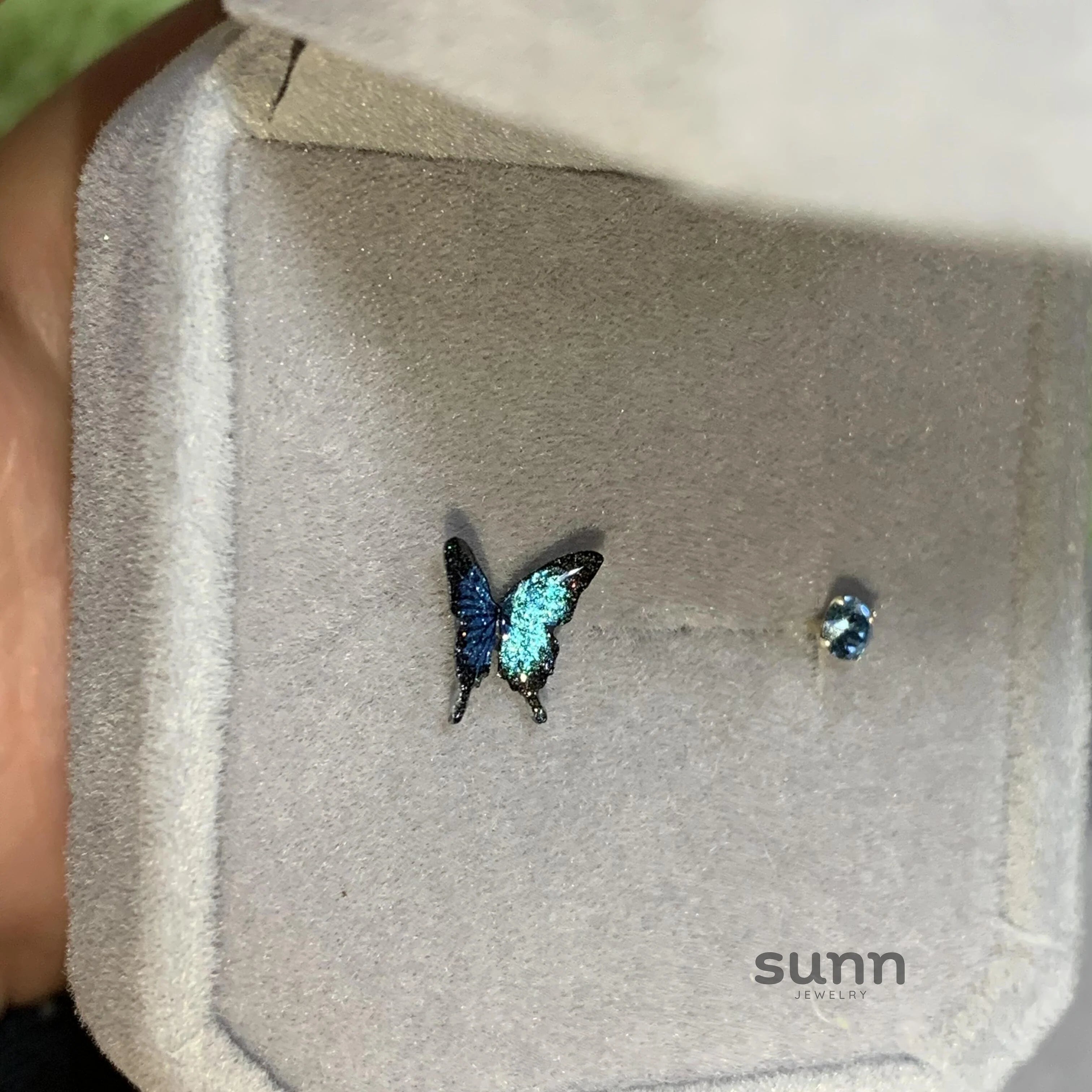 Desire Asymmetric Butterfly Earrings