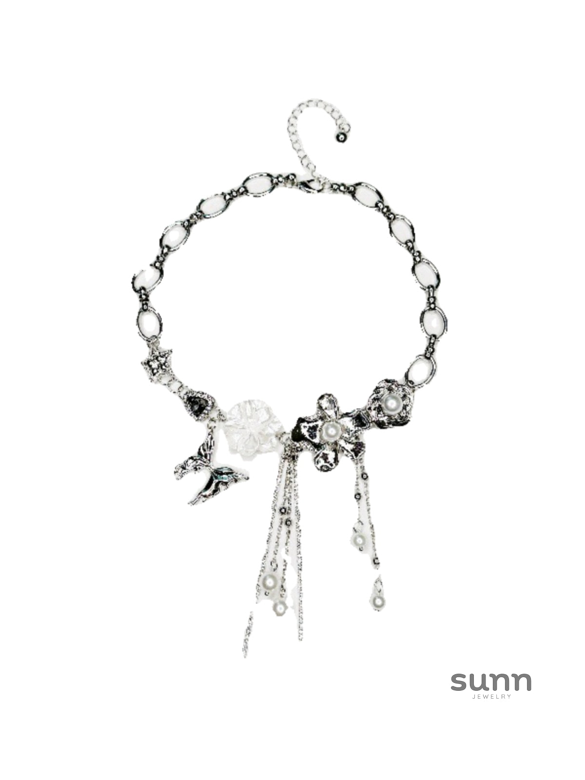 Desire Butterfly Pearl Necklace [T6ALV20U]