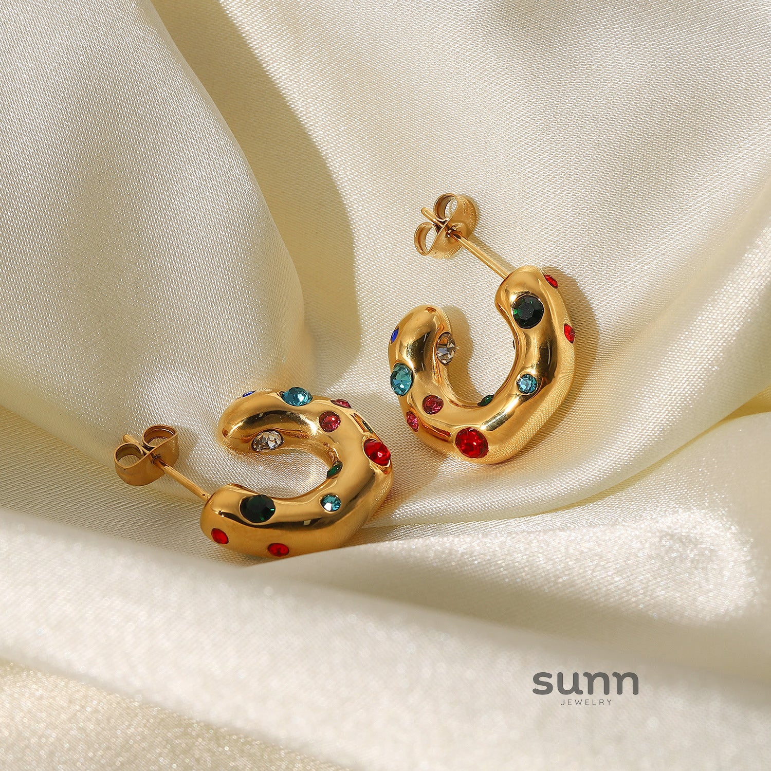 Destiney Irregular Pearl C-Hoop Earrings [ZOQSTLJK]