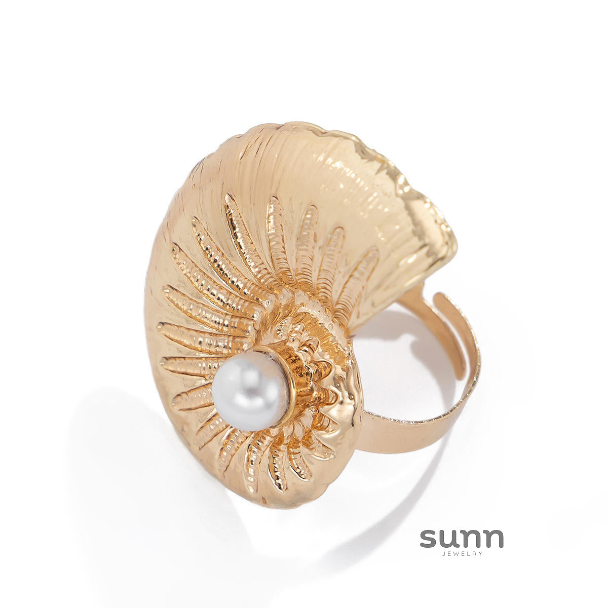 Destini Pearl Seashell Ring [A0LWSPBP]