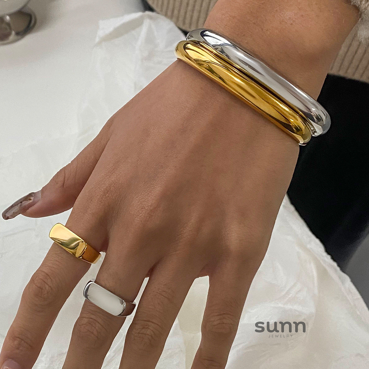 Destiny Geometric Steel Jewelry [L07BIRXJ]