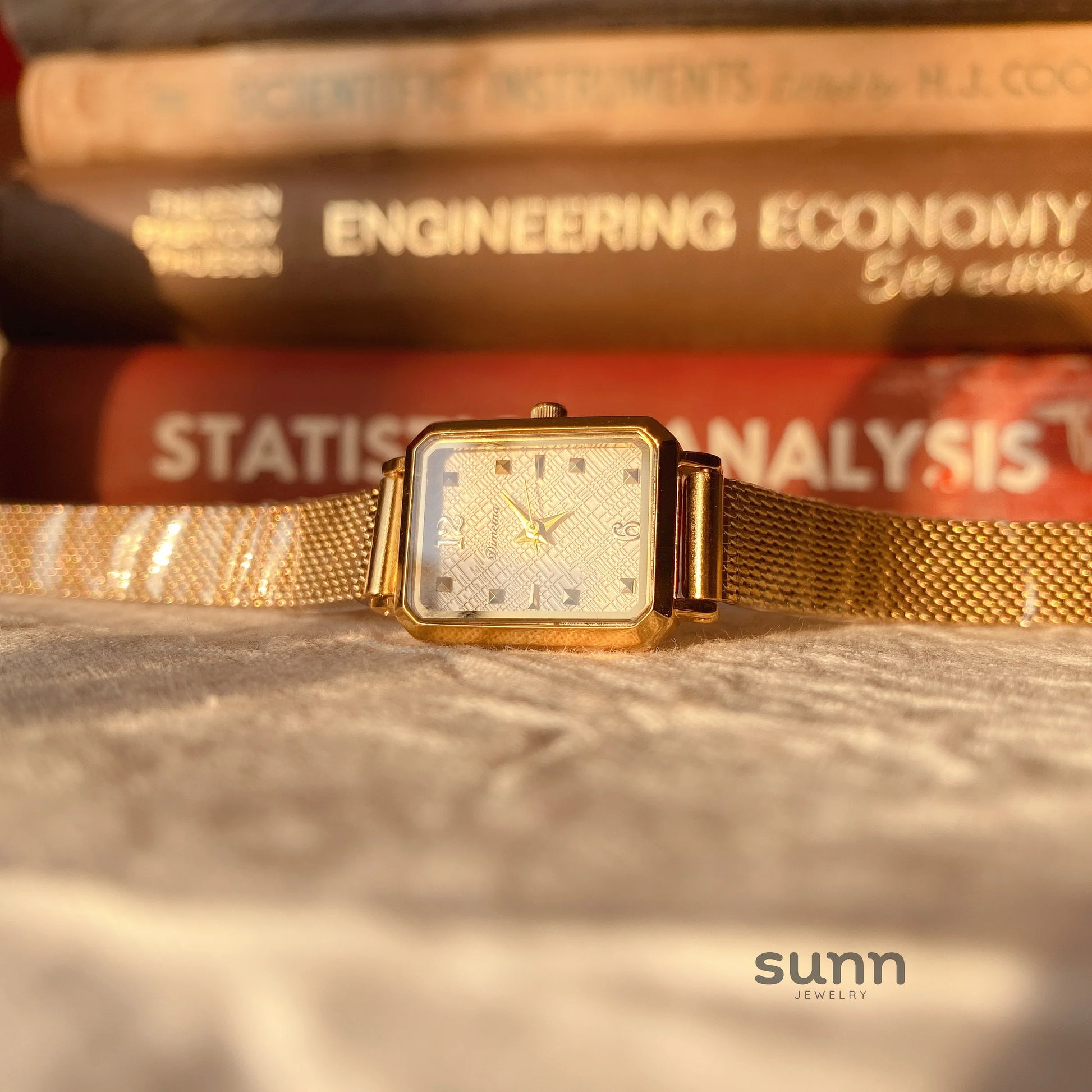 Destiny Vintage Square Gold Watch