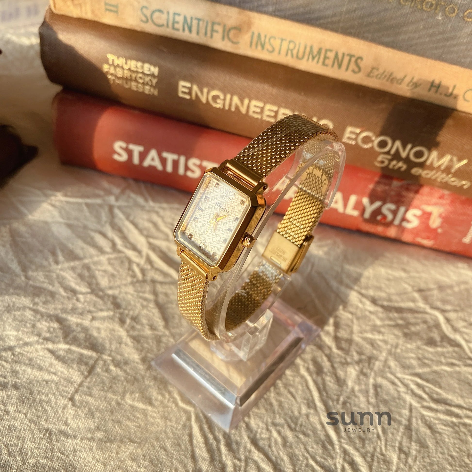 Destiny Vintage Square Gold Watch