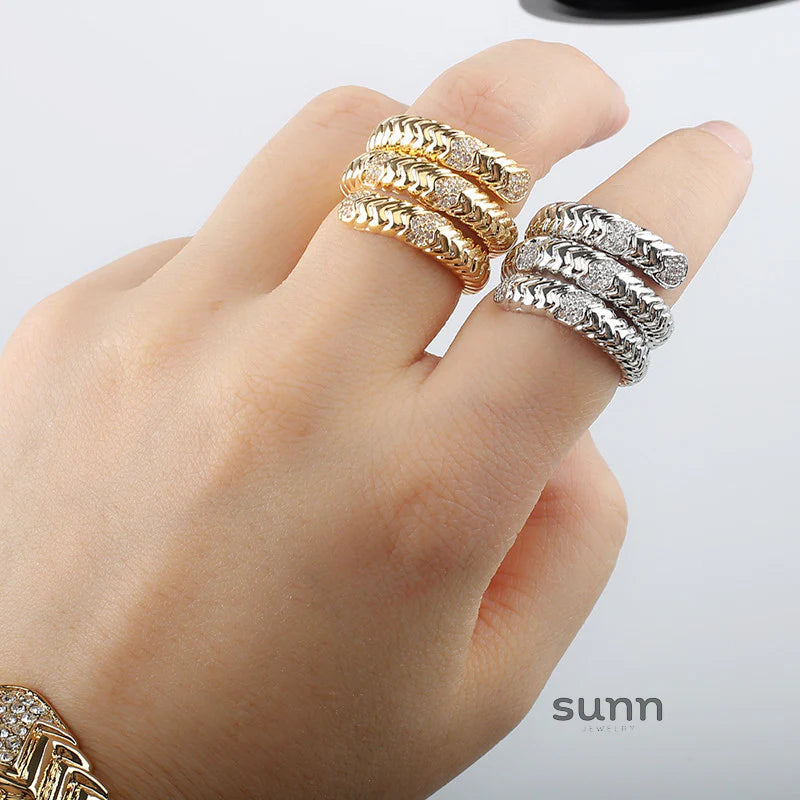 Devin Serpent Zircon Bracelet