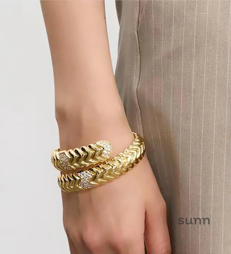 Devin Serpent Zircon Bracelet