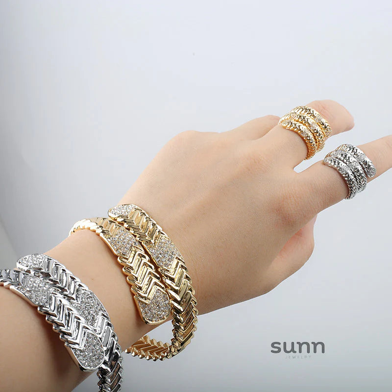 Devin Serpent Zircon Bracelet