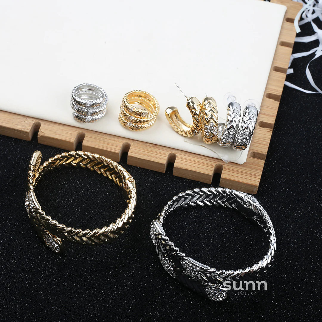 Devin Serpent Zircon Bracelet