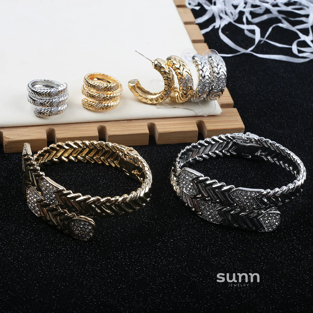 Devin Serpent Zircon Bracelet