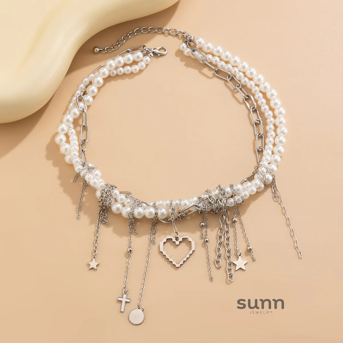 Devina Celestial Pearl Layered Necklace