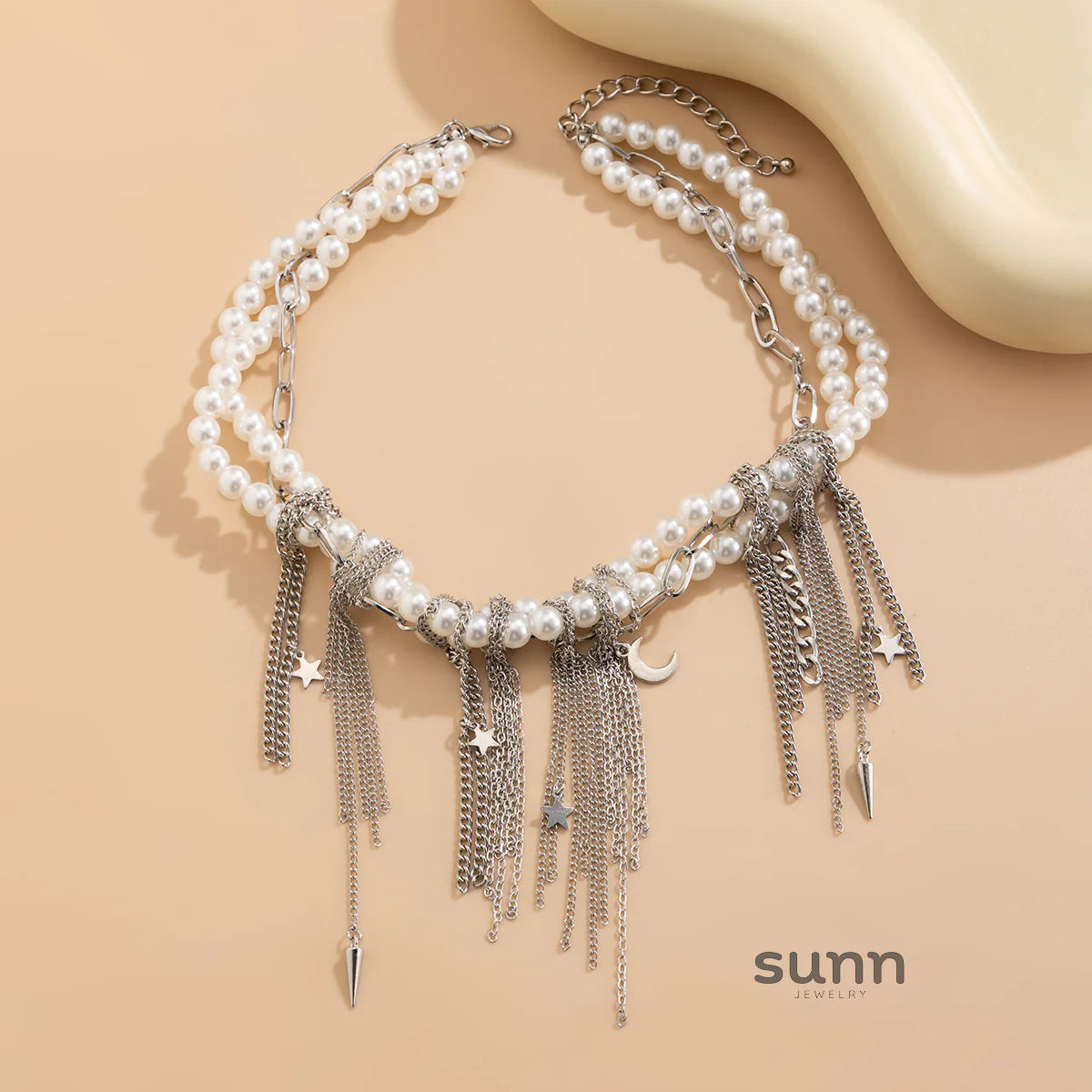 Devina Celestial Pearl Layered Necklace