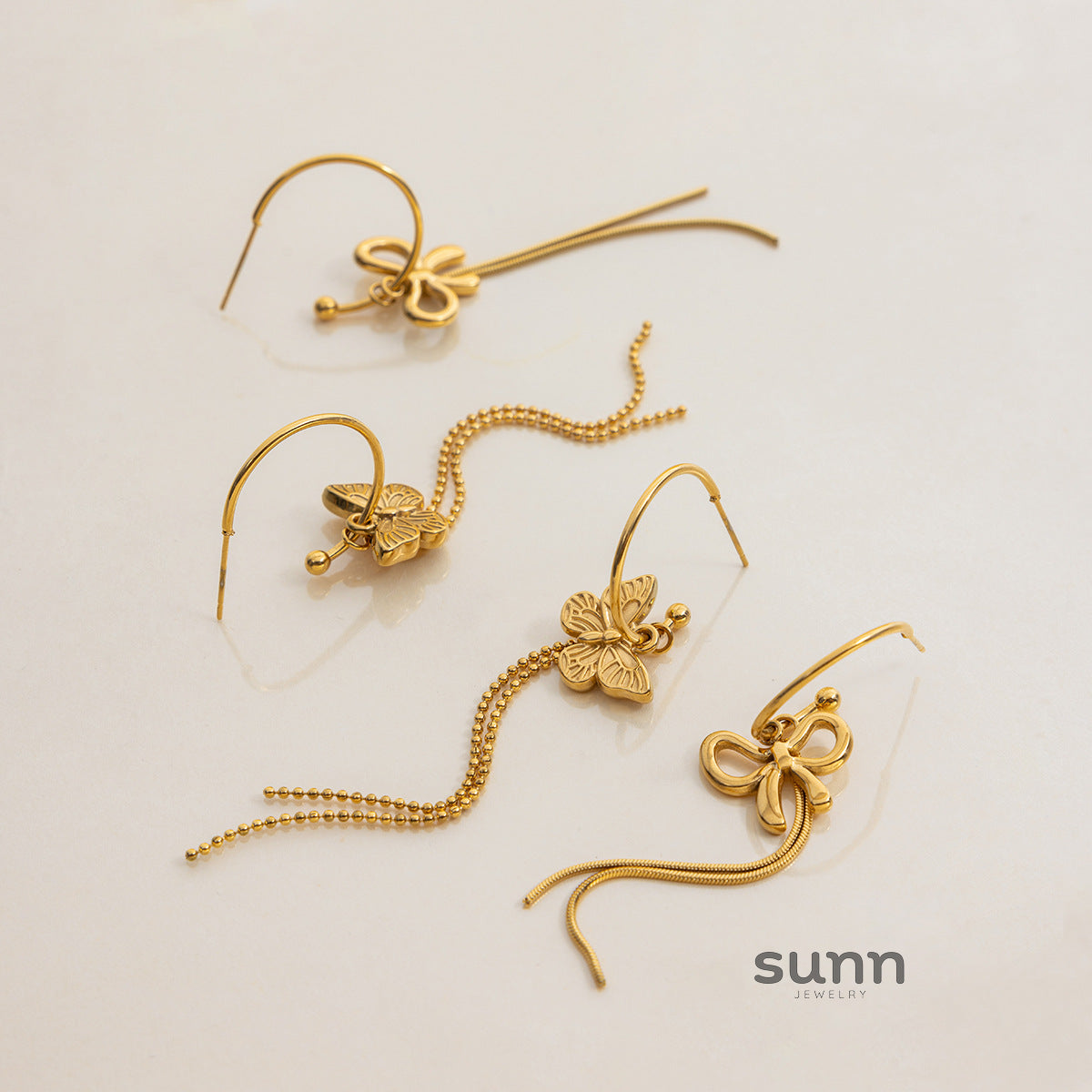 Devon Bow Tassel Earrings [9MKUC4A4]