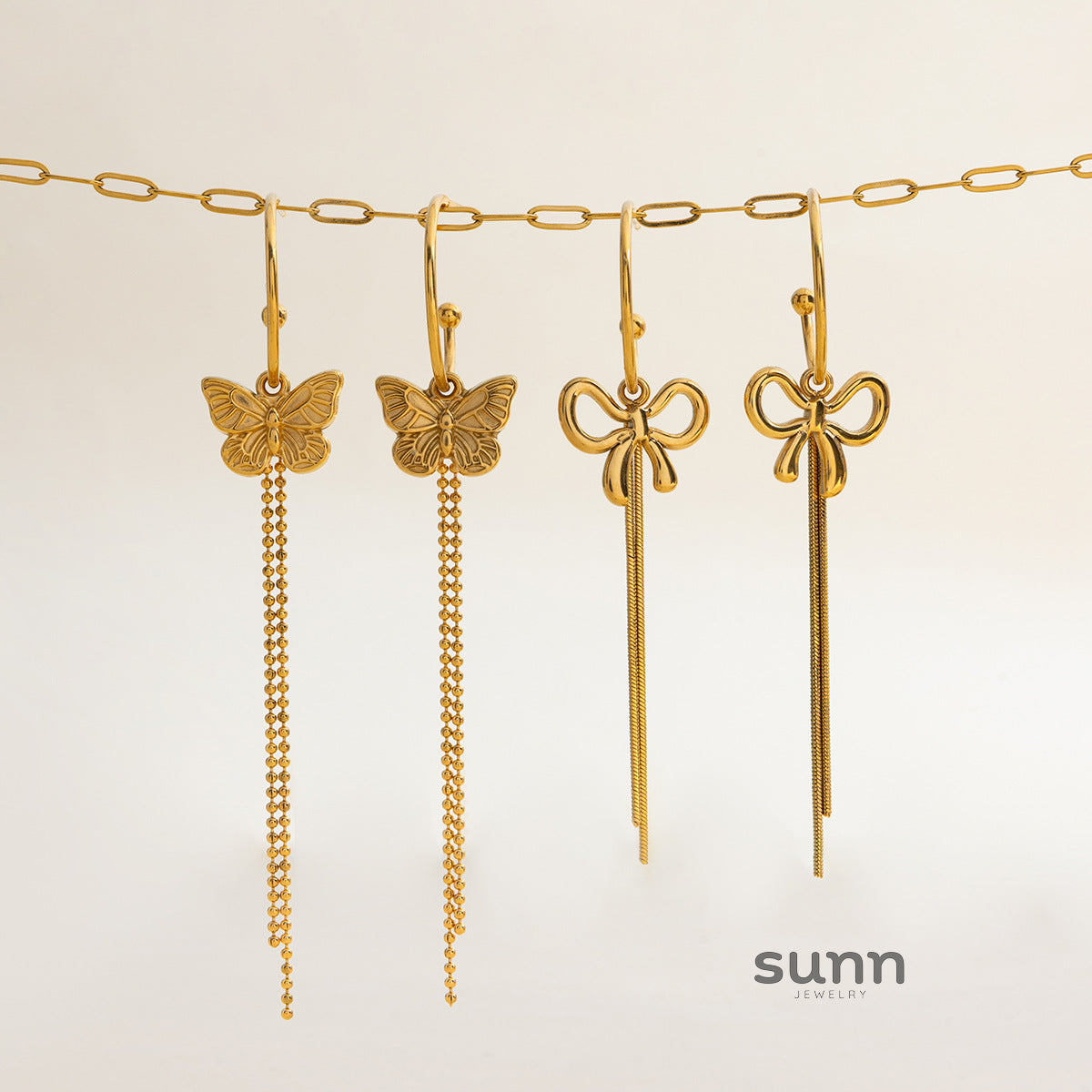 Devon Bow Tassel Earrings [0VR4B0JU]
