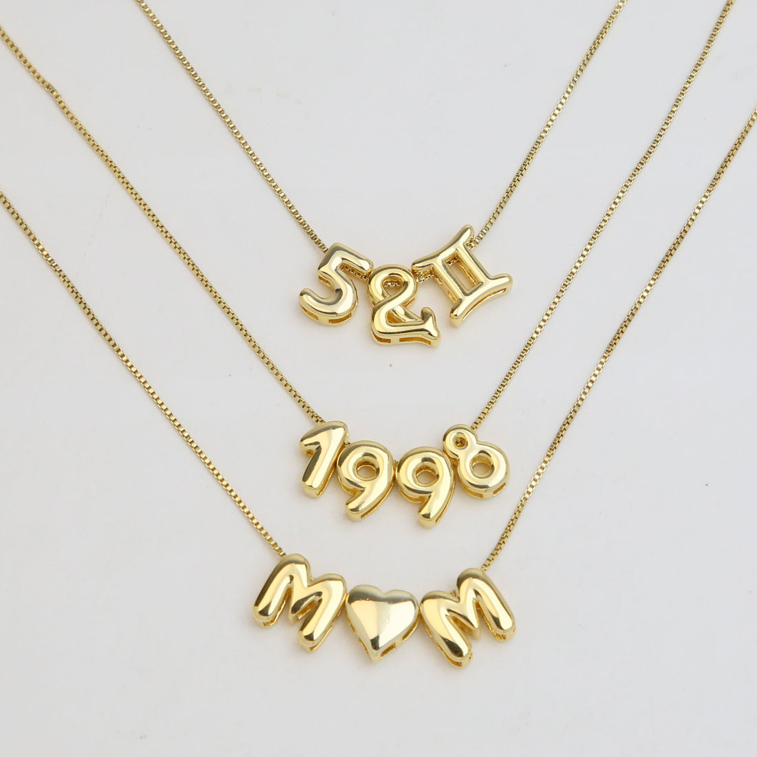 Devora Bubble Letter Necklace [6EDR9RIY]
