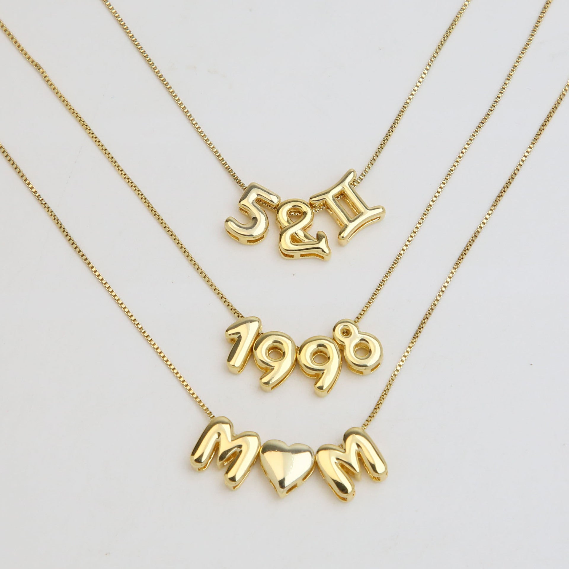 Devora Bubble Letter Necklace [6EDR9RIY]