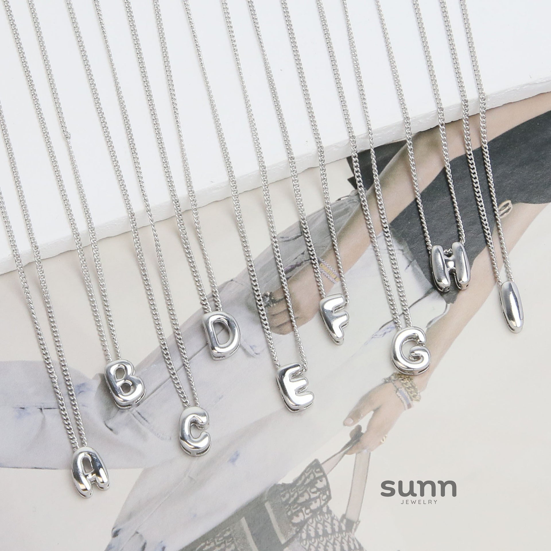 Devora Bubble Letter Necklace [QKP0TQ8S]
