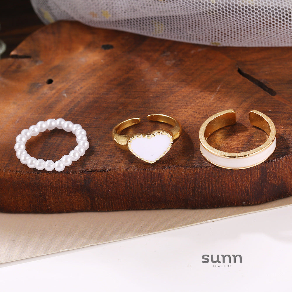 Devora Pearl Heart Open Ring [CGCUQZ9L]