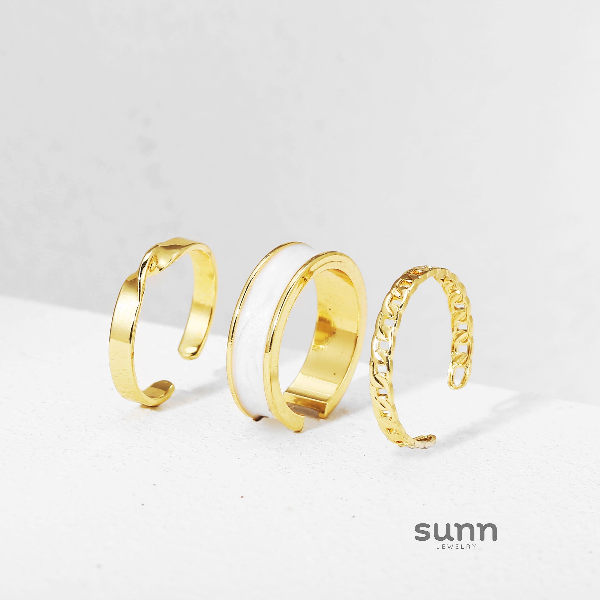 Devora Pearl Heart Open Ring [Q0H4M3VH]