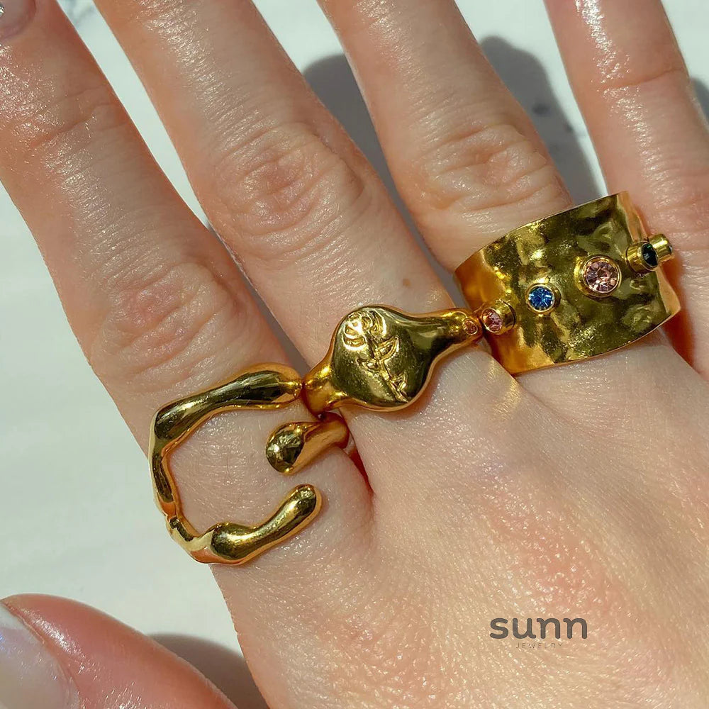 Devorah Geometric Adjustable Rings