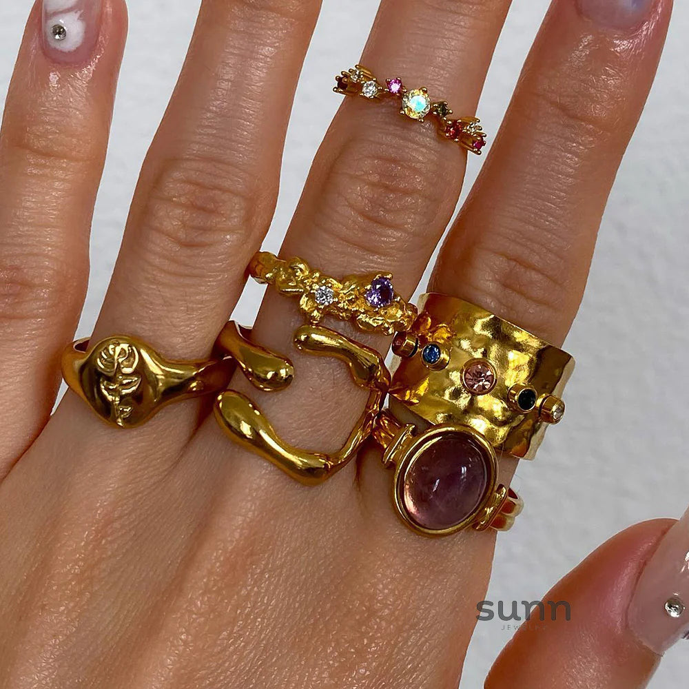 Devorah Geometric Adjustable Rings