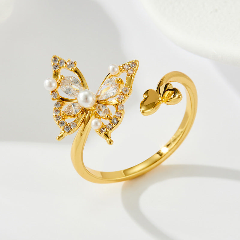 Deysi Delicate Butterfly Ring [U07VC4XC]