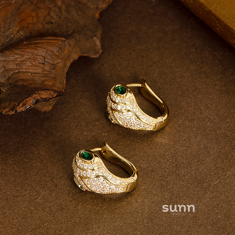 Dhanvi Zircon Snake Ear Cuff [T12HX78S]