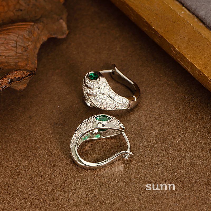 Dhanvi Zircon Snake Ear Cuff [X0GORAXS]