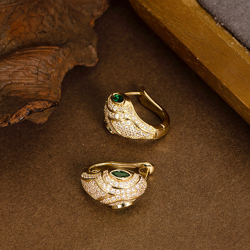 Dhanvi Zircon Snake Ear Cuff [T12HX78S]