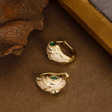 Dhanvi Zircon Snake Ear Cuff [T12HX78S]