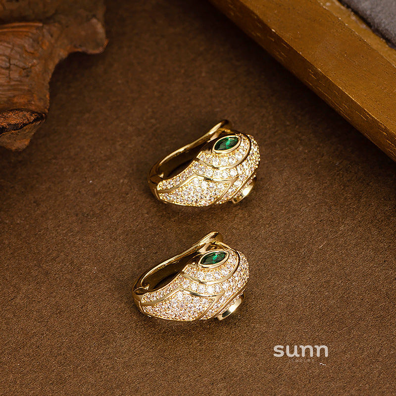 Dhanvi Zircon Snake Ear Cuff [H0QH8AKP]