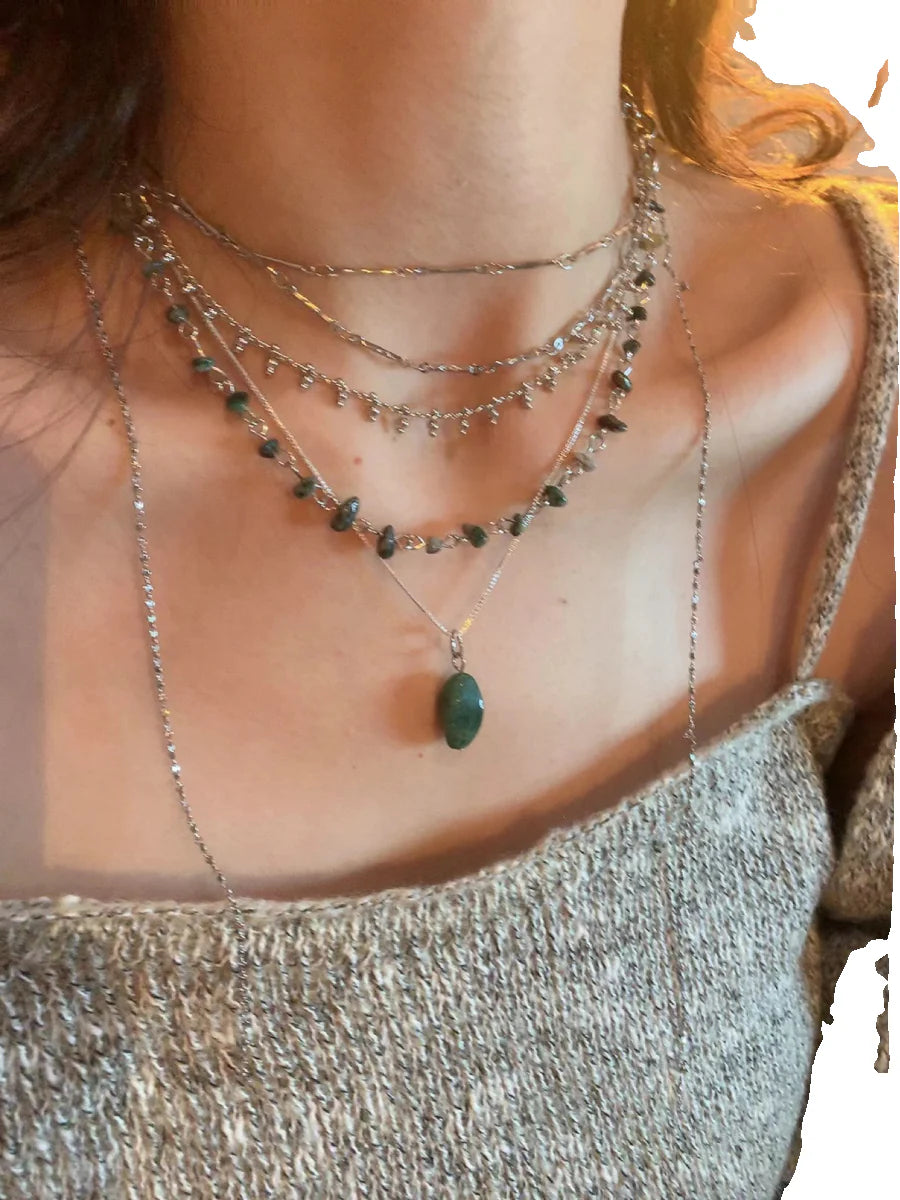 Dhriti Turquoise Tassel Necklace