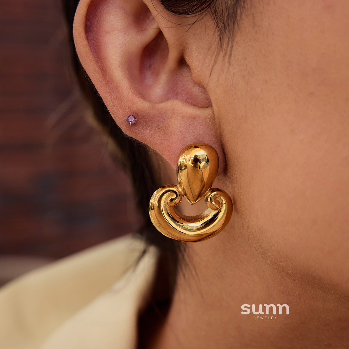 Dillon Geometric Hoop Earrings [CPWLGEOM]