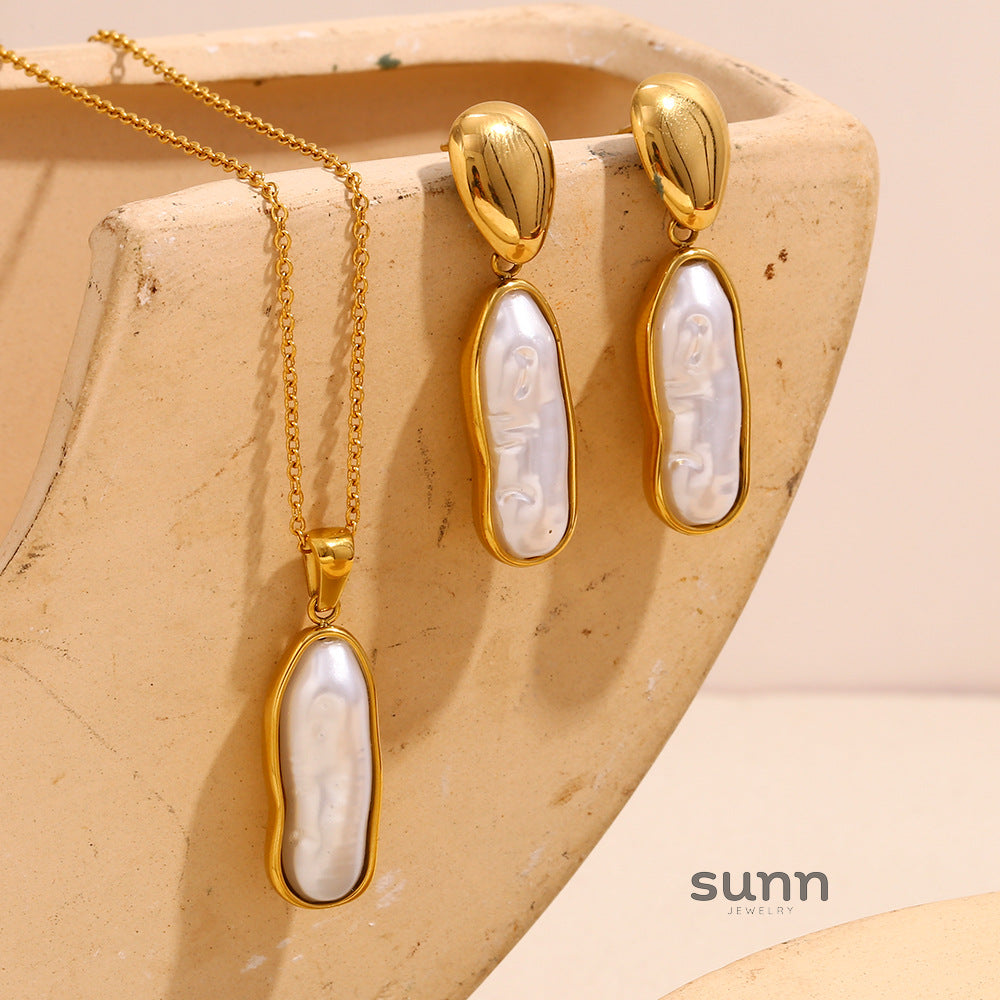 Dinah Pearl Drop Jewelry Set [1P3YBV4R]