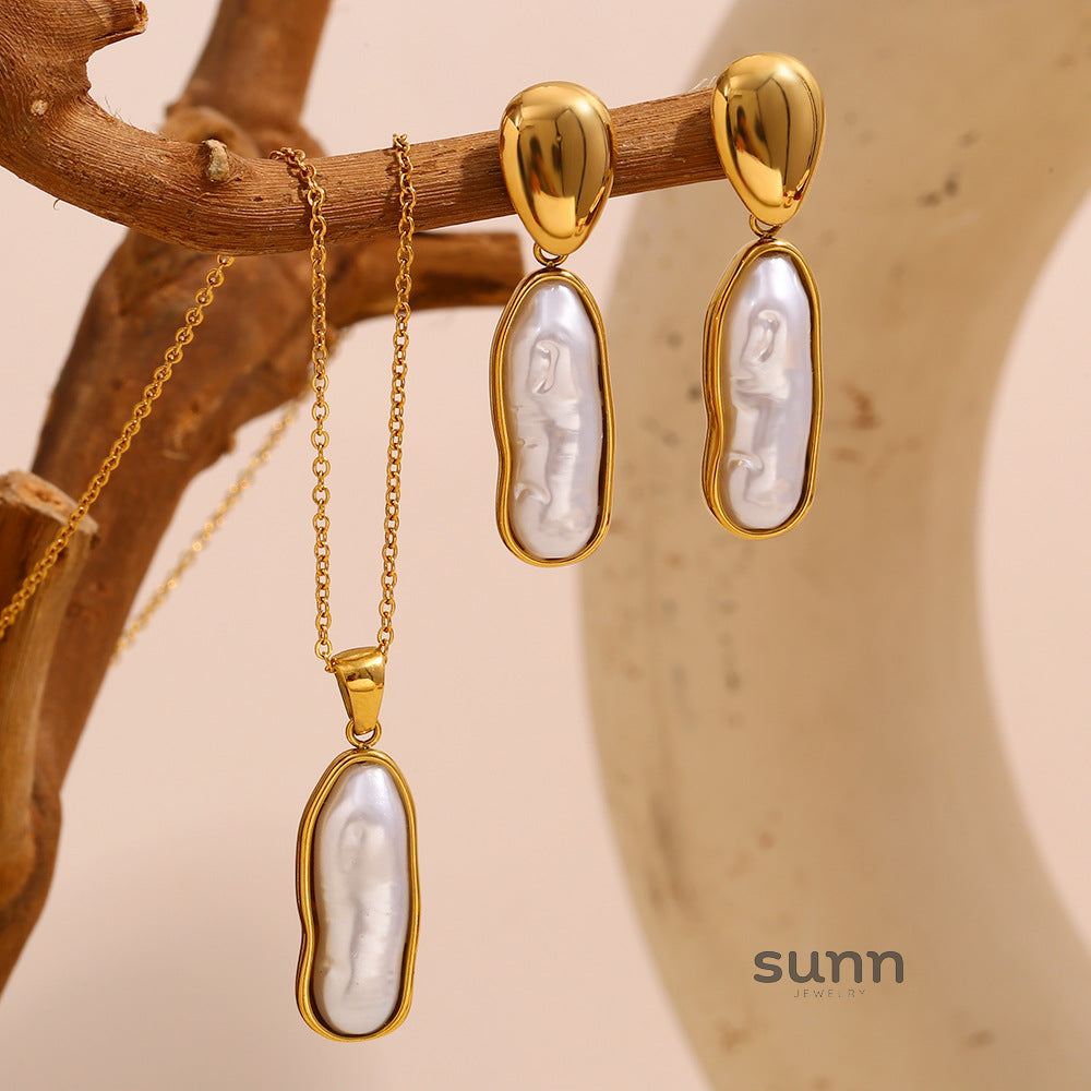 Dinah Pearl Drop Jewelry Set [3UBO5GLT]