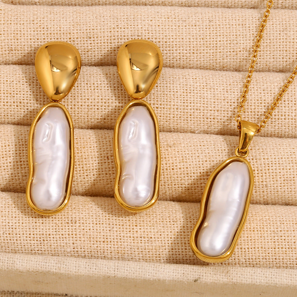 Dinah Pearl Drop Jewelry Set [1P3YBV4R]