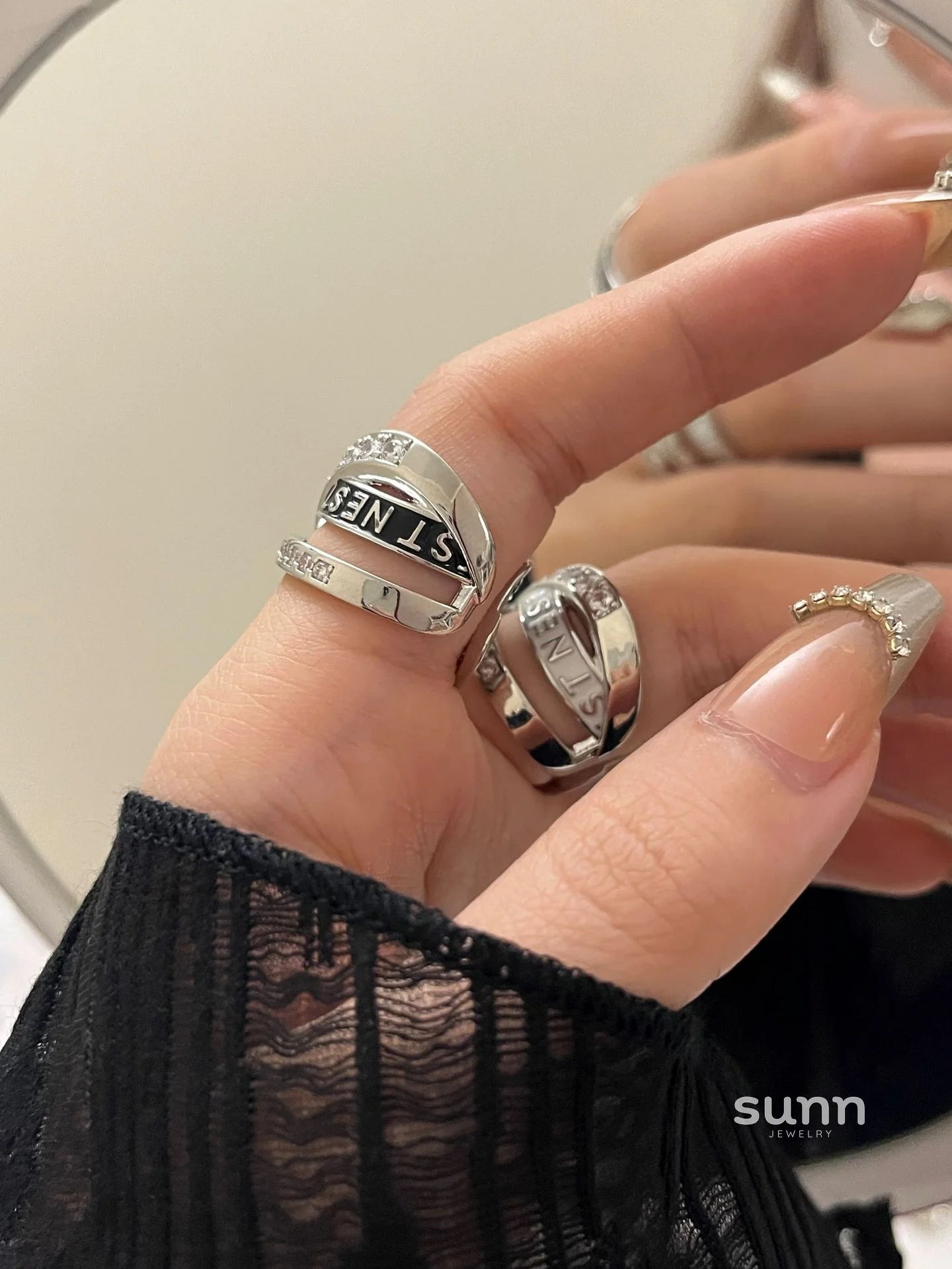 Dominique Enamel Layered Ring