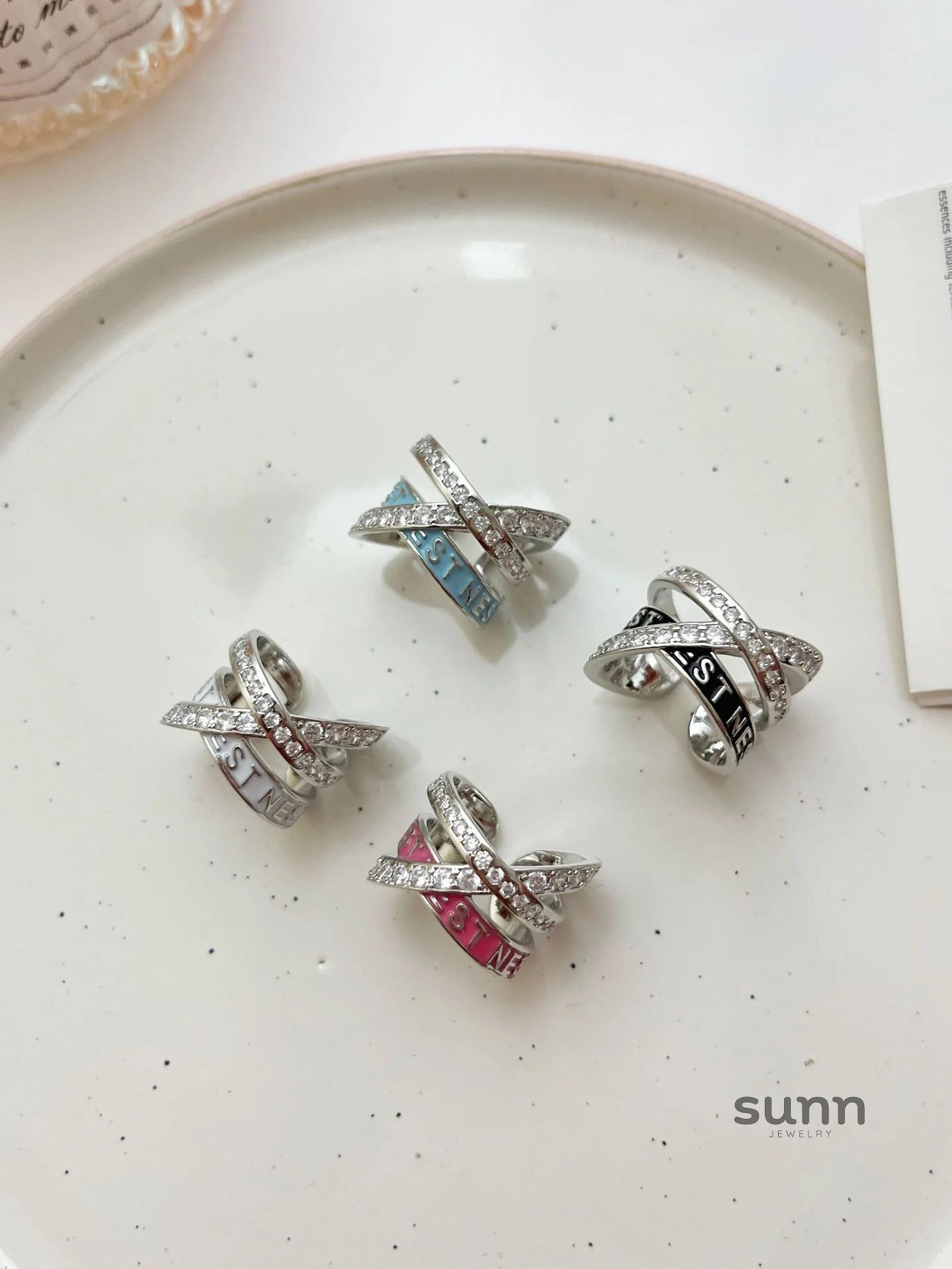 Dominique Enamel Layered Ring