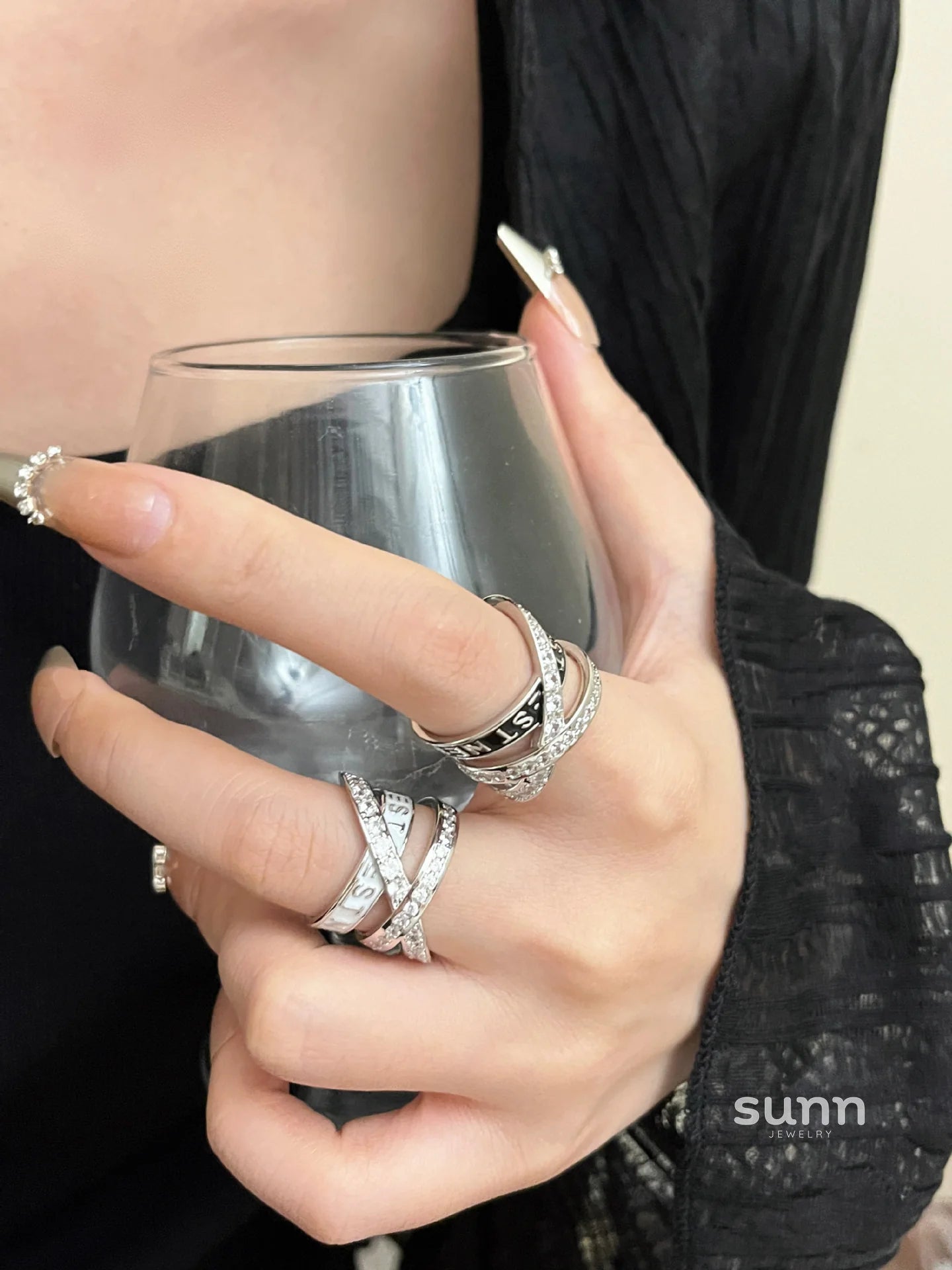 Dominique Enamel Layered Ring