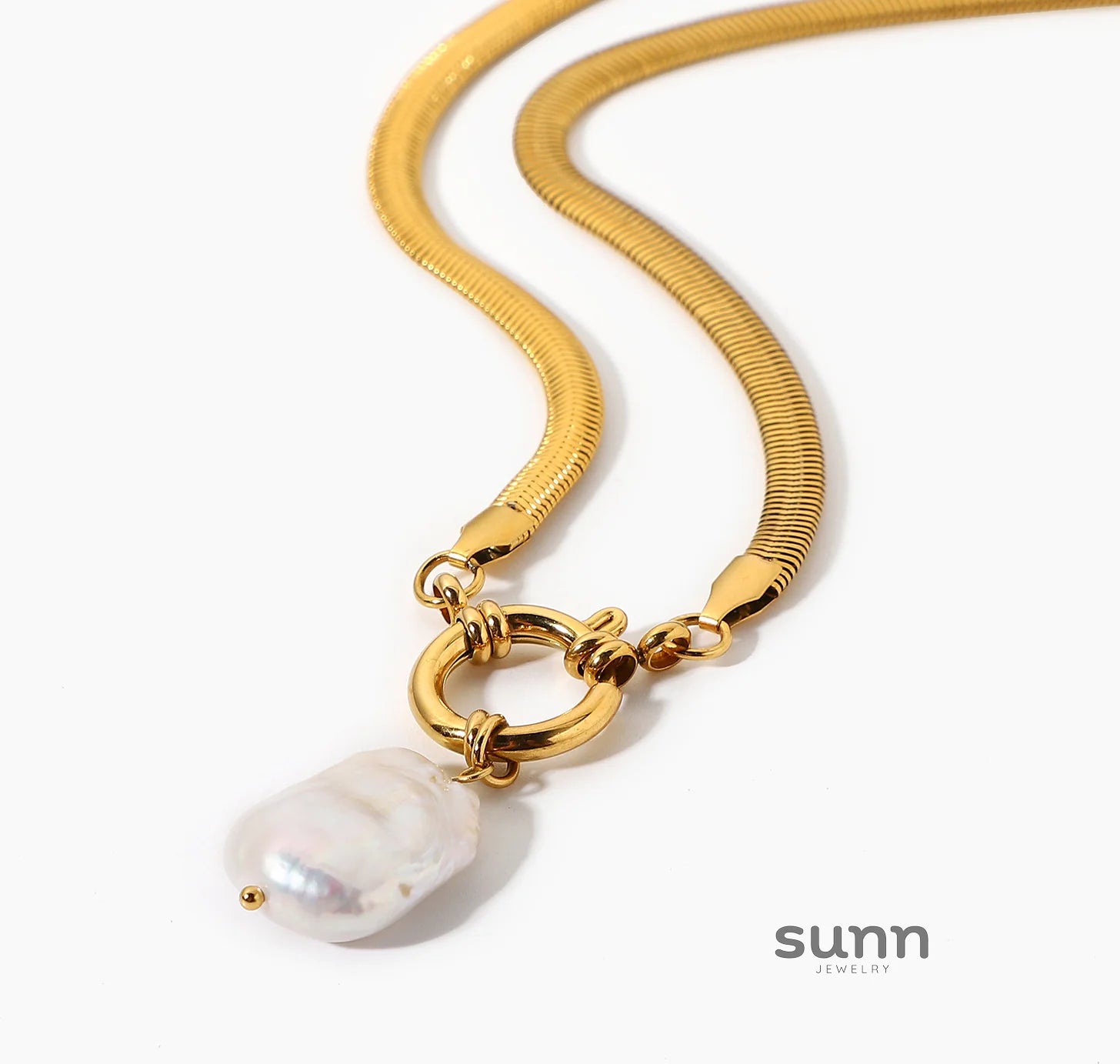 Doreen Gold Heart Layered Necklace