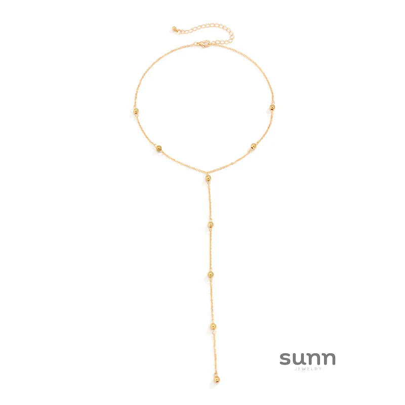 Dorothy Beaded Y-Chain Necklace